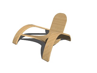 精品现代室内<em>木质</em>座椅 座凳su<em>模型</em>